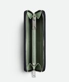  Ví Nam Bottega Veneta Intrecciato Zip Around Wallet 'Space' 