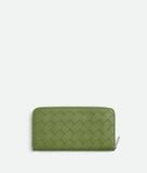  Ví Nam Bottega Veneta Intrecciato Zip Around Wallet 'Tea Leaf' 
