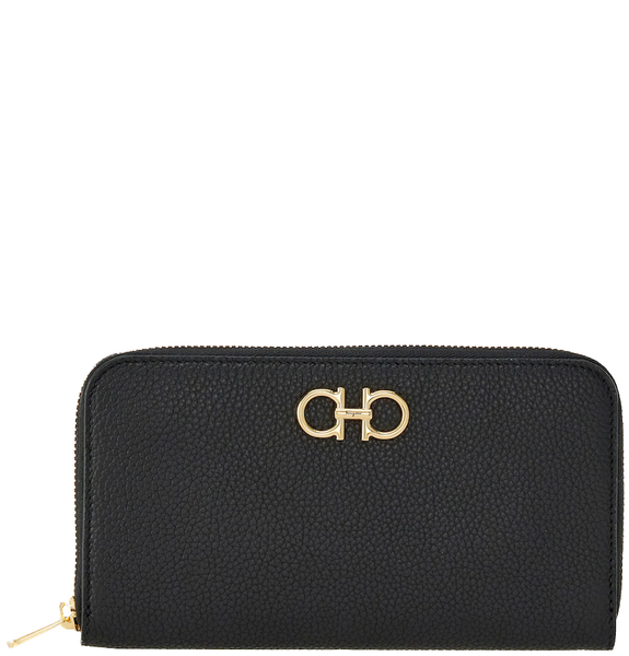  Ví Salvatore Ferragamo Gancini Continental Wallet 'Black' 