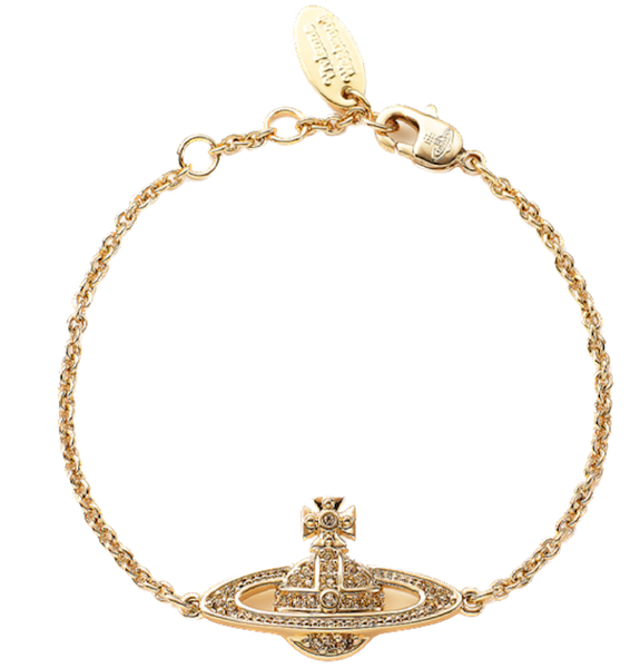  Vòng Tay Nữ Vivienne Westwood Mini Bas Relief Bracelet 'Gold' 