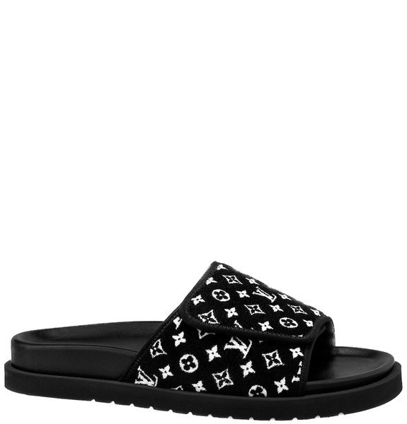  Dép Nam Louis Vuitton Miami Mules 'Black' 