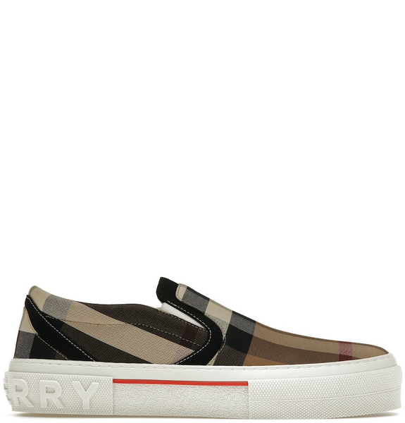  Giày Nam Burberry Checked Slip-on 'Brown' 