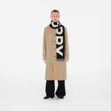  Khăn Burberry Logo Wool Scarf 'Black' 