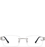  Kính Nam Cartier Eyeglasses 'Silver' 