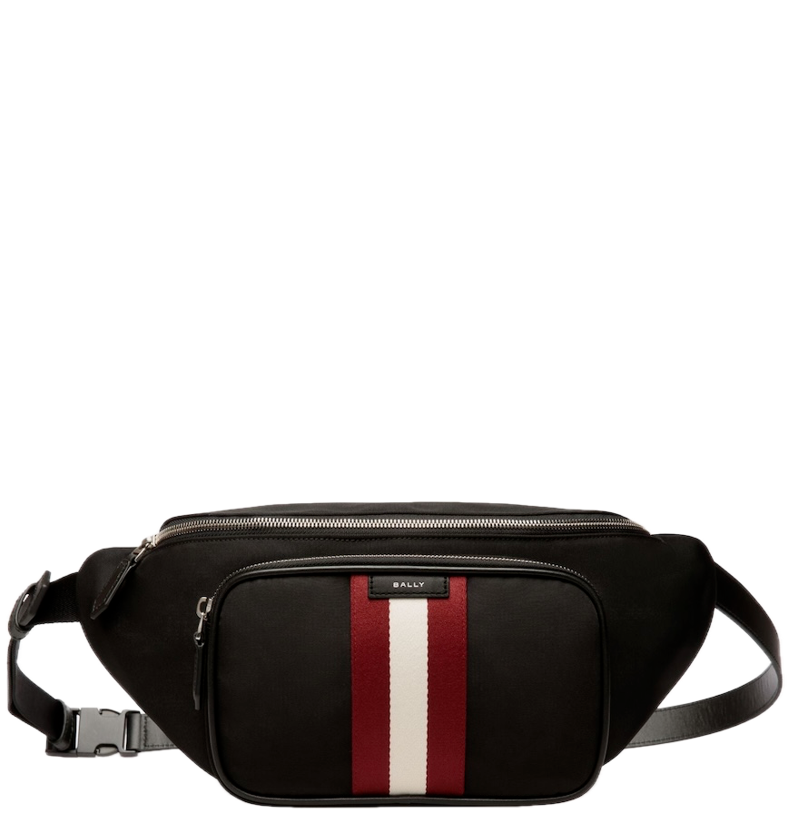  Túi Bally Code Belt Bag In Nylon 'Black' 
