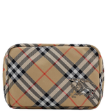  Túi Burberry Check Travel Pouch 'Beige' 