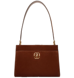  Túi Nữ Bally Emblem Shoulder Bag 'Brown' 