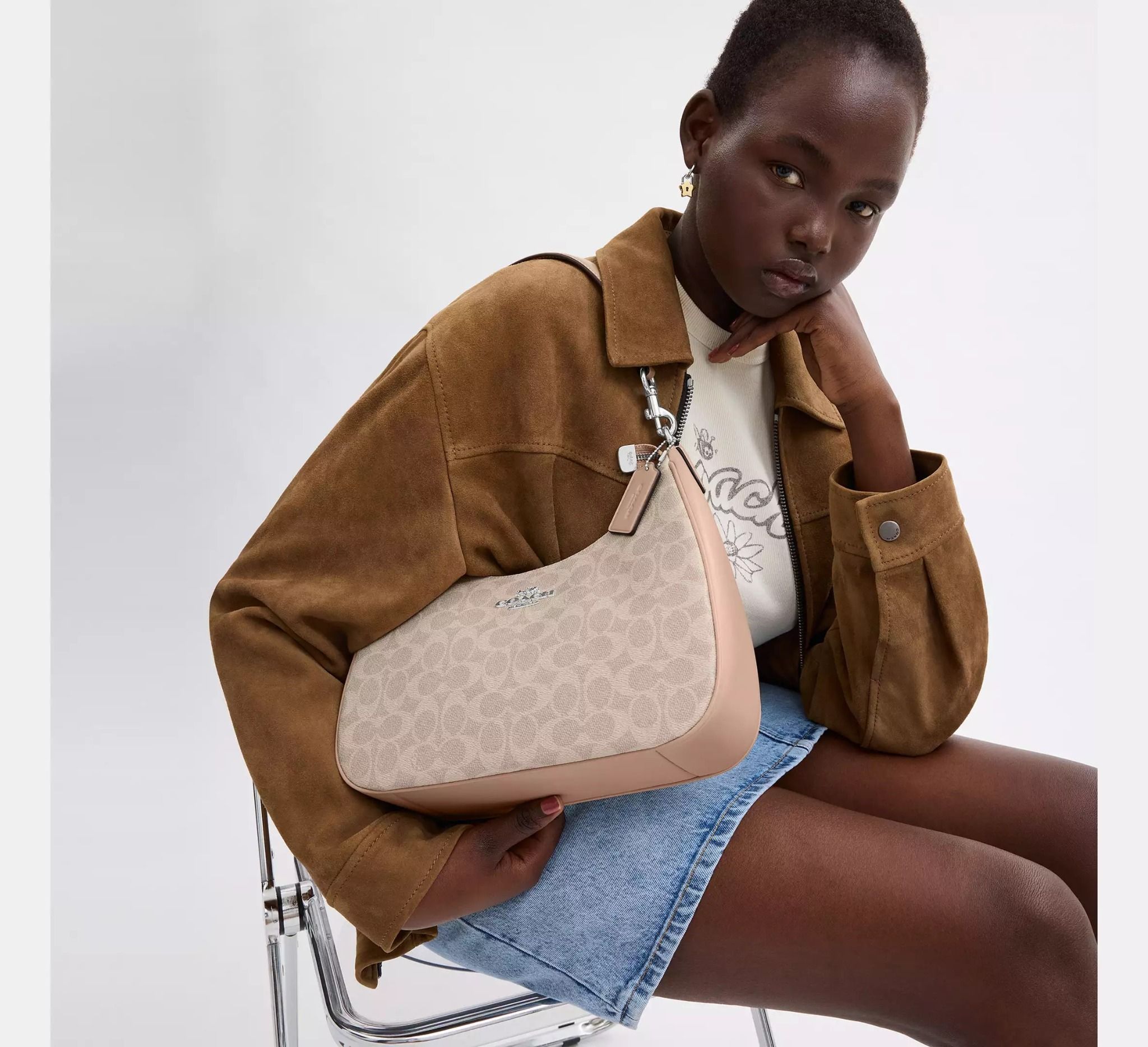  Túi Nữ Coach Teri Hobo Bag 'Taupe' 