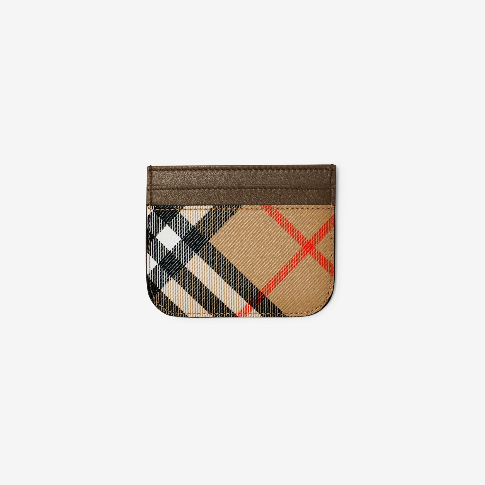  Ví Nữ Burberry Check Card Case 'Sand' 