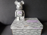  Mô hình Bearbrick x Atmos x Solebox 100% & 400% Set Grey 