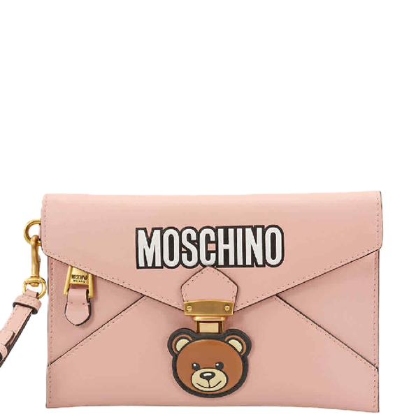  Túi Nữ Moschino Bear Faux Leather Wristlet 'Pink' 