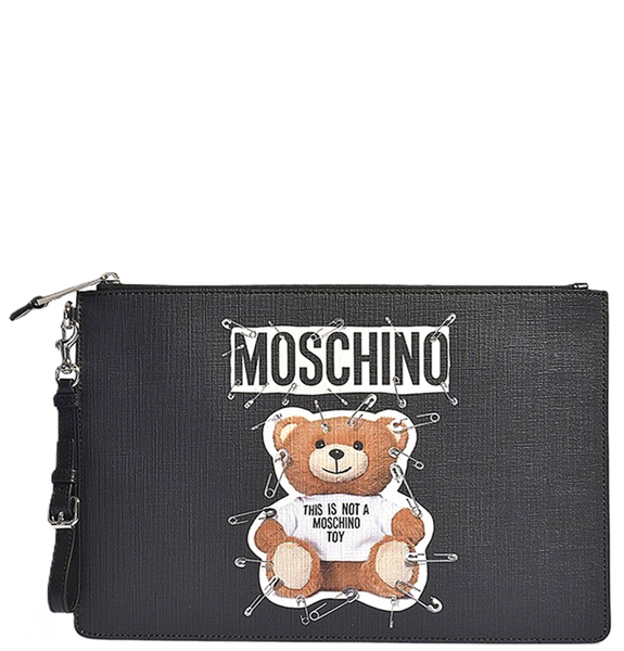  Túi Nữ Moschino Teddy Bear Clutch 'Black' 