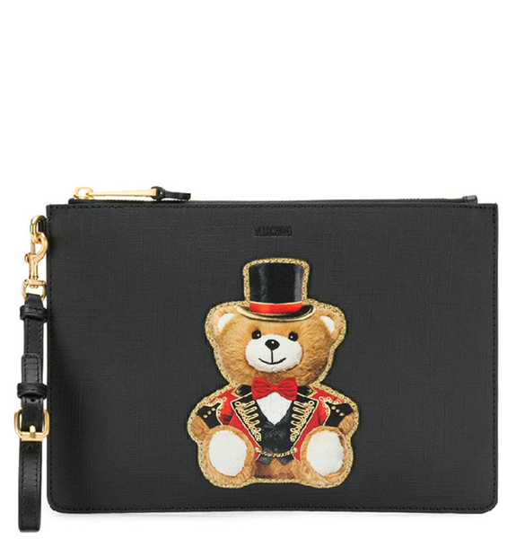  Túi Nữ Moschino Teddy Bear Clutch 'Black' 