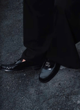  Giày Nam Dolce & Gabbana Loafers Leather Logo 'Black' 