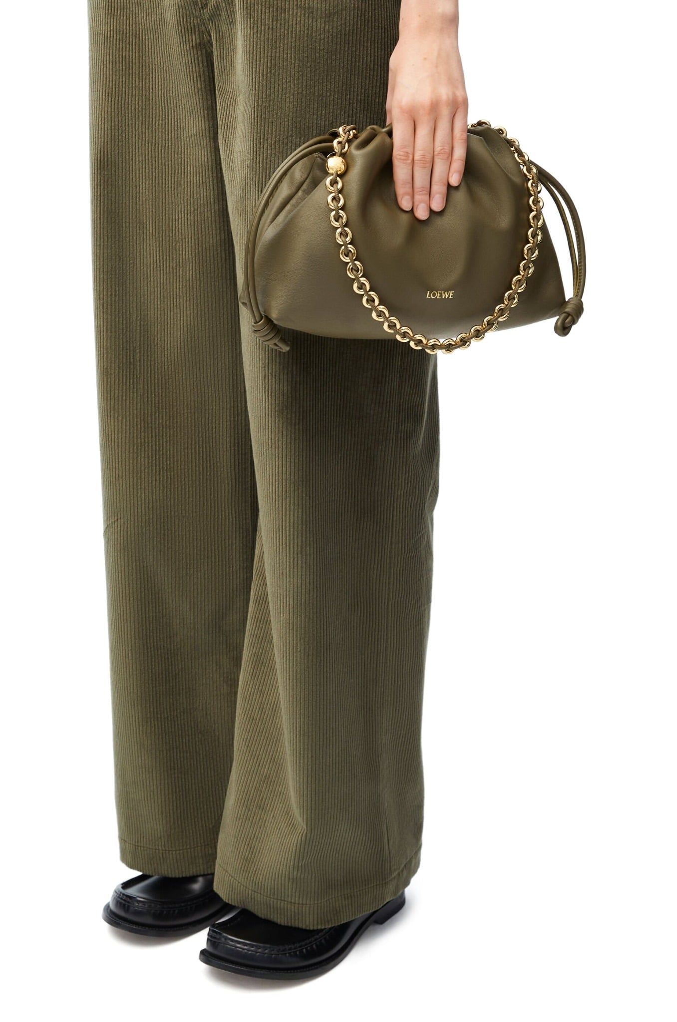  Túi Nữ Loewe Medium Flamenco Purs 'Dark Khaki Green' 
