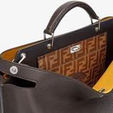  Túi Nam Fendi Peekaboo Essential Brown Leather Bag 'Brown' 
