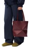  Túi Nữ Loewe Medium Puzzle Fold Tote 'Dark Burgundy' 