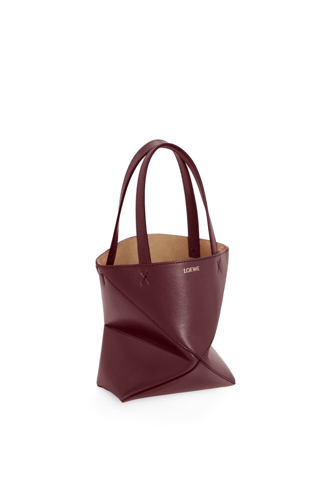  Túi Nữ Loewe Mini Puzzle Fold Tote 'Dark Burgundy' 