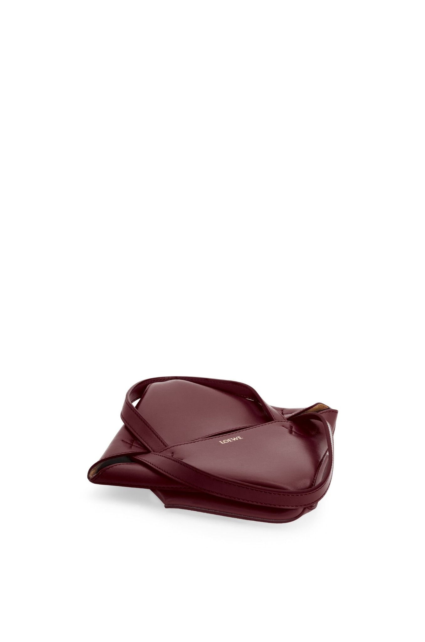  Túi Nữ Loewe Mini Puzzle Fold Tote 'Dark Burgundy' 