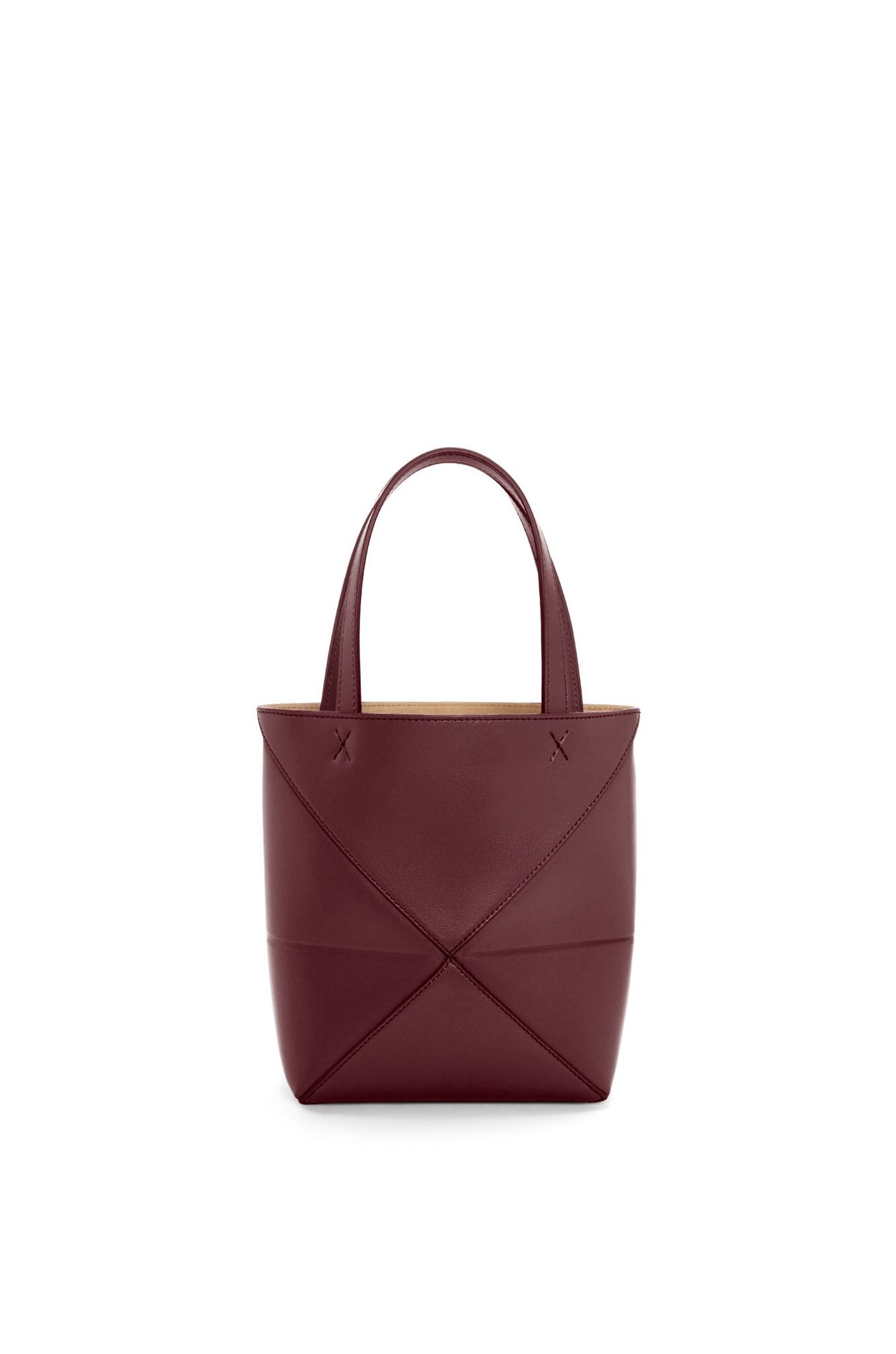  Túi Nữ Loewe Mini Puzzle Fold Tote 'Dark Burgundy' 