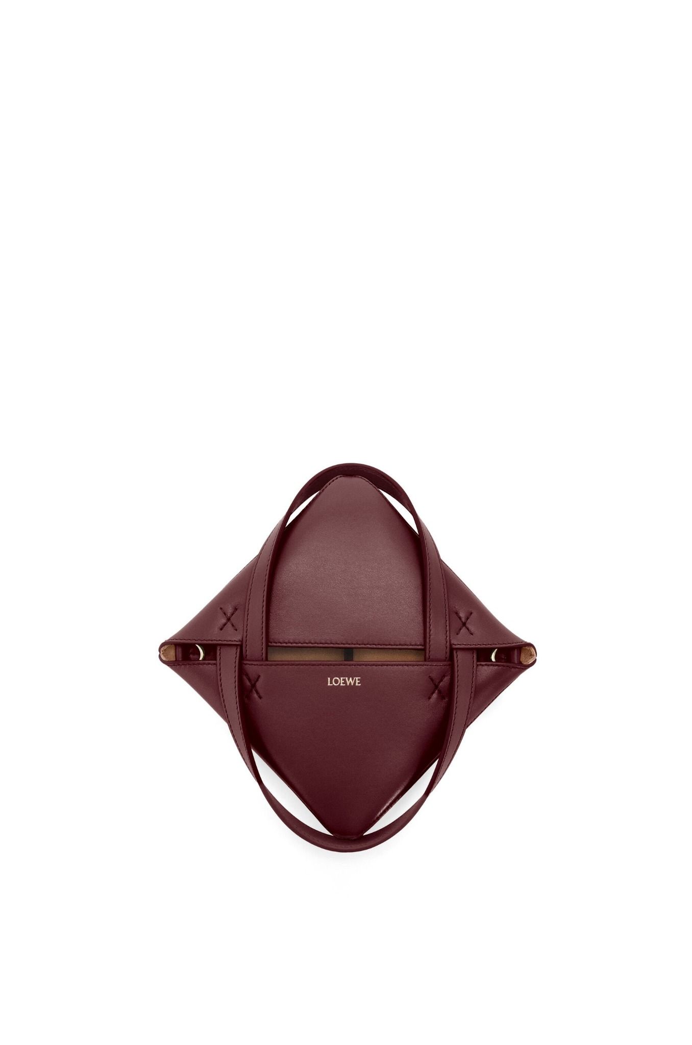  Túi Nữ Loewe Mini Puzzle Fold Tote 'Dark Burgundy' 