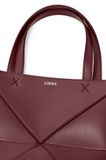  Túi Nữ Loewe Mini Puzzle Fold Tote 'Dark Burgundy' 