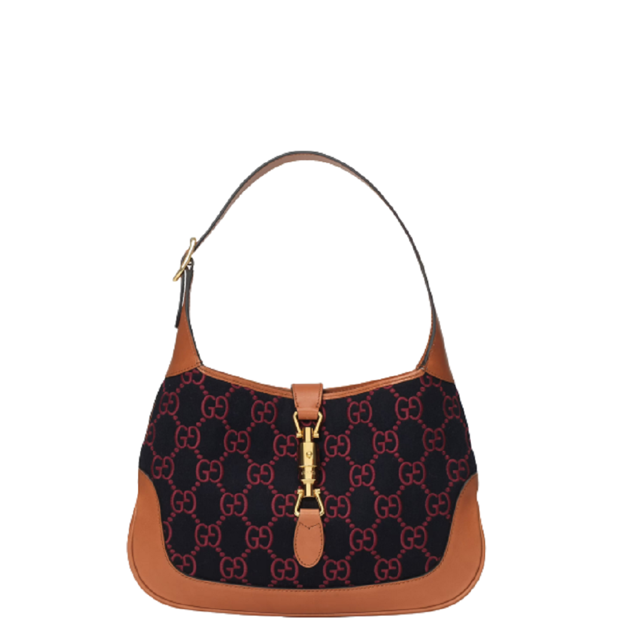  Túi Nữ Gucci Jackie 1961 GG Wool Fabric 'Blue Red' ‎ 