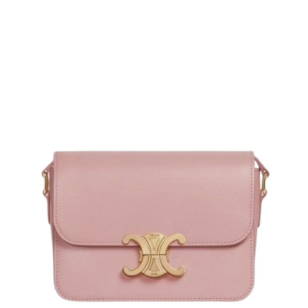  Túi Nữ Celine Teen Triomphe Bag In Shiny Calfskin 'Pink' 