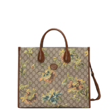  Túi Nữ Gucci Medium Tote 'Beige Ebony GG' 
