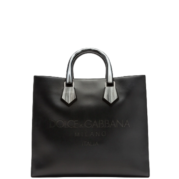 Túi Nam Dolce & Gabbana Design Logo Shopping Back In Calfskin 'Black' 