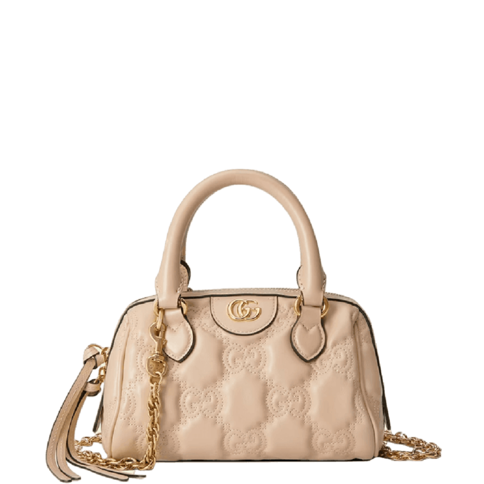 Túi Nữ Gucci GG Matelassé Leather Top Handle Bag 'Beige' 