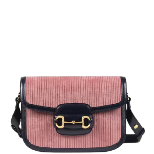  Túi Nữ Gucci Horsebit 1955 Small 'Pink Corduroy' ‎ 