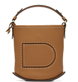  Túi Nữ Delvaux Pin Mini Bucket Surpiqué 'Tan' 