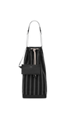  Túi Nữ Saint Laurent Long Basket 'Noir Et Gris' 