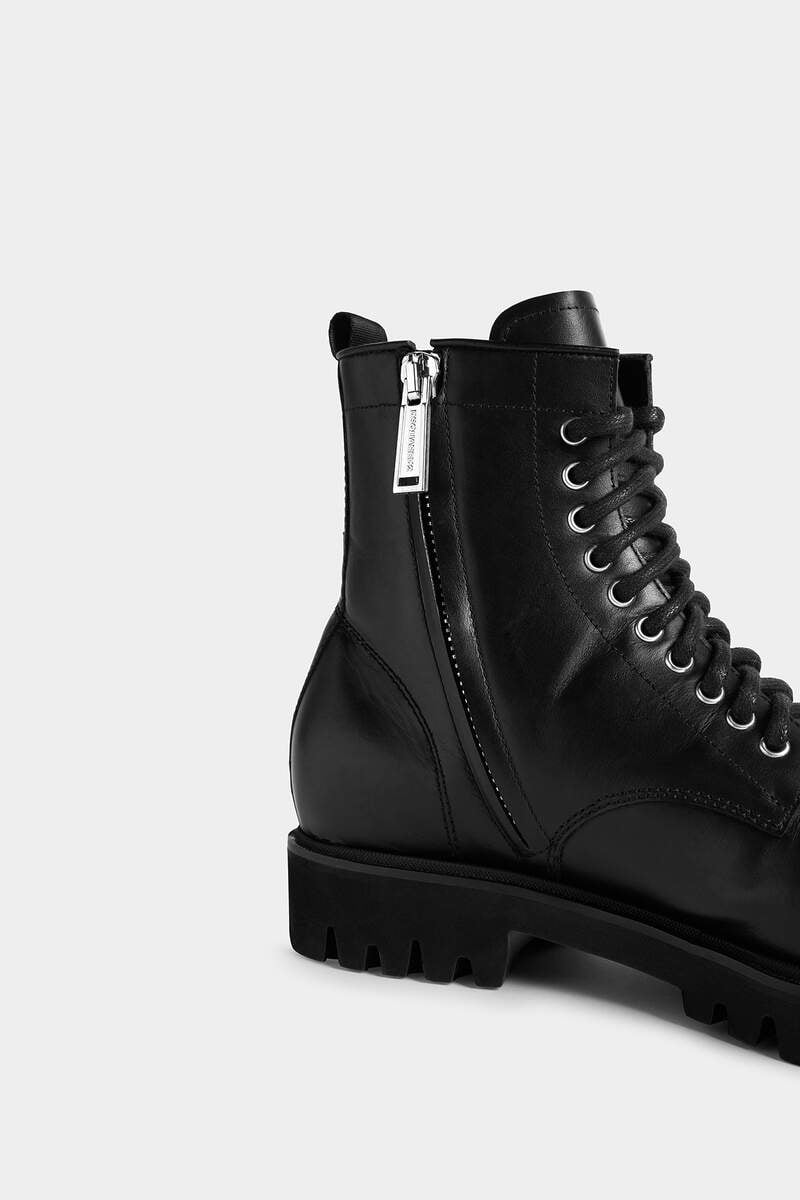  Giày Nam Dsquared2 Be Icon Combat 'Black' 