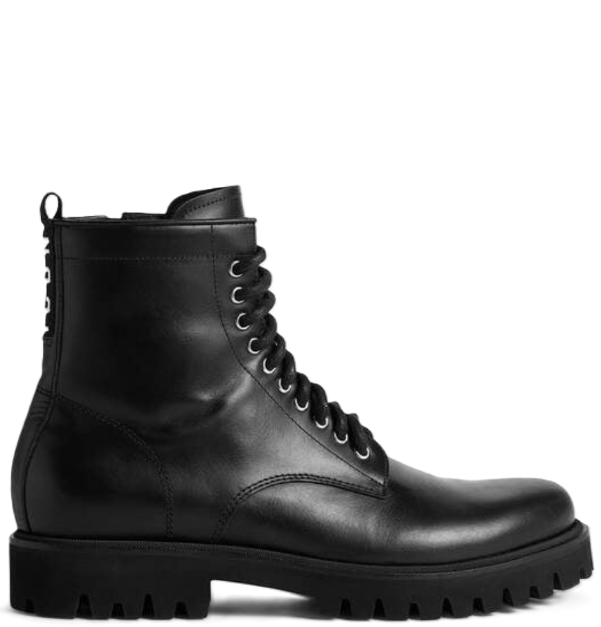 Giày Nam Dsquared2 Be Icon Combat 'Black' 