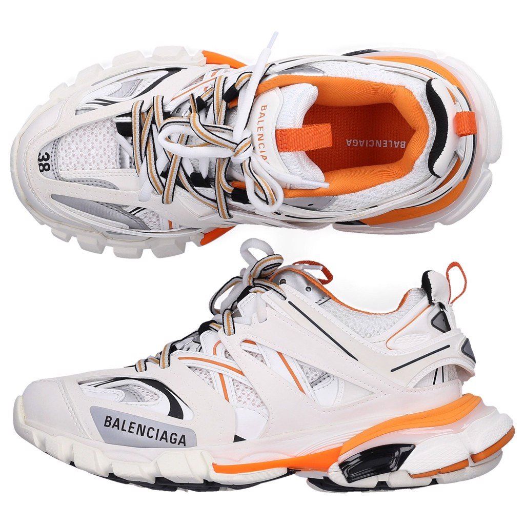 BALENCIAGA TRACK ORANGE GREY  TICO SNEAKER