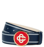  Thắt Lưng Nam Casablanca Monogram Logo Leather 'Navy' 