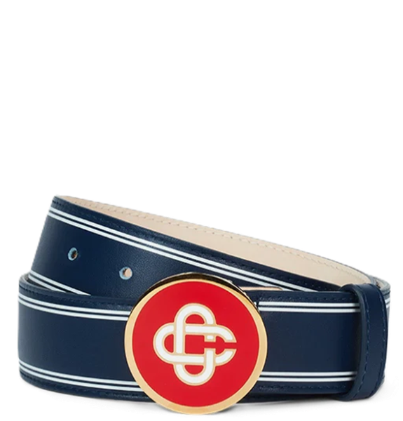  Thắt Lưng Nam Casablanca Monogram Logo Leather 'Navy' 