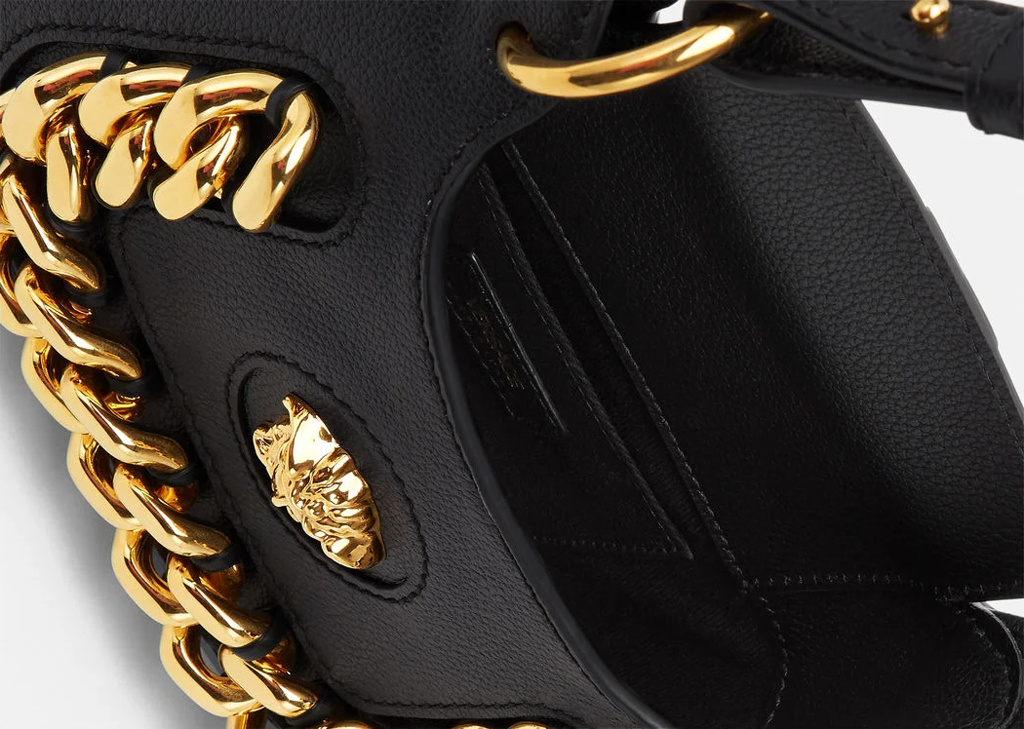  Túi Nữ Versace La Medusa Small Hobo 'Black' 