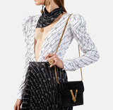  Túi Nữ Versace Virtus Studded Clutch 'Black' 