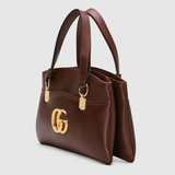  Túi Nữ Gucci Plain Leather Handbags 'Brown' 