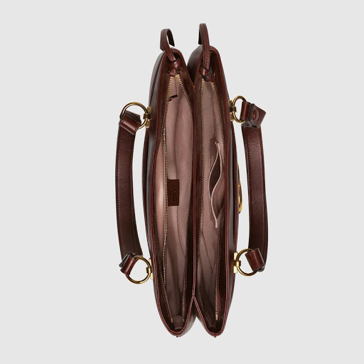 Túi Nữ Gucci Plain Leather Handbags 'Brown' 
