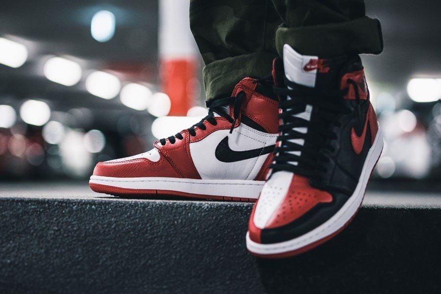 Jordan 1 homage to home on feet top