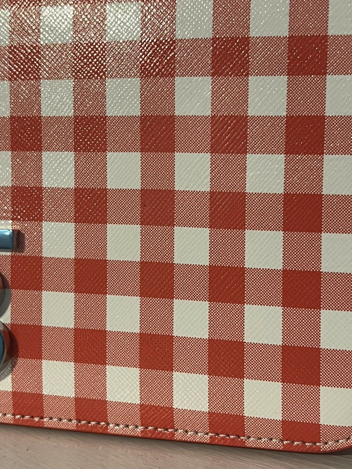  Túi Nữ Burberry Small Gingham Leather Lola Bag 'Red' 