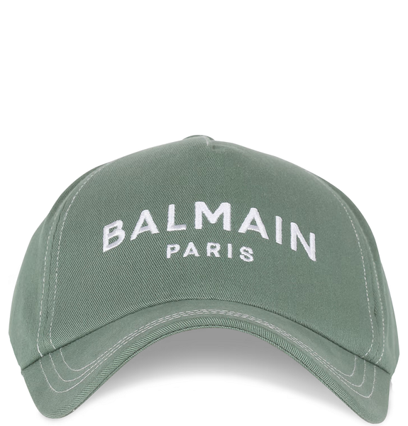  Mũ Nam Balmain Embroidered Cotton 'Green' 