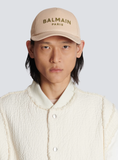  Mũ Nam Balmain Cotton With Balmain Logo 'Beige' 