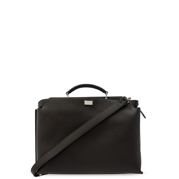  Túi Nam Fendi Peekaboo Essential Brown Leather Bag 'Brown' 