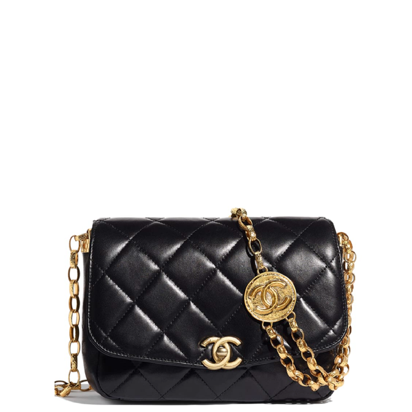  Túi Nữ Chanel Folding Bag Sheepskin 'Black' 
