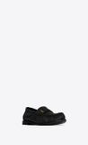 Giày Nữ Saint Laurent Le Loafer Penny Slippers In Eel 'Black' 
